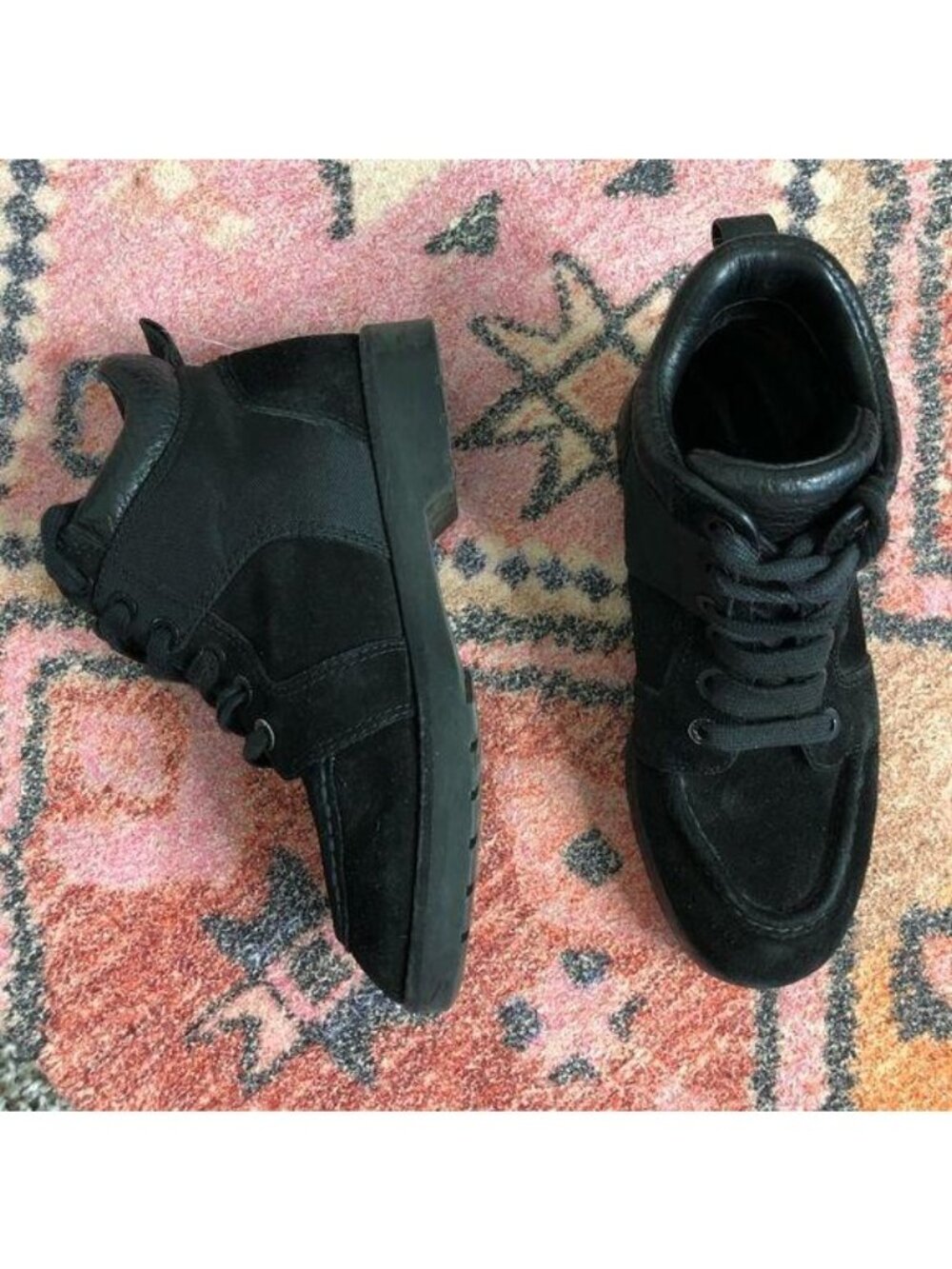 Alexander Wang Kiley Black Hiking Boot Suede Lace